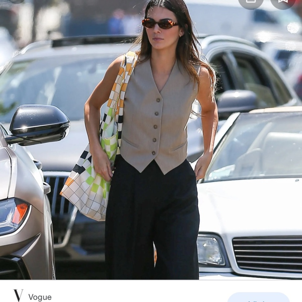 Aritzia Babaton Bradshaw Vest size 2 Matte Pearl